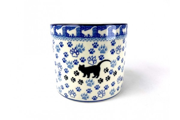 361 Bunzlau Kruidenpot 1771X Black Cat Lepelpot, utensil, kruidenpot